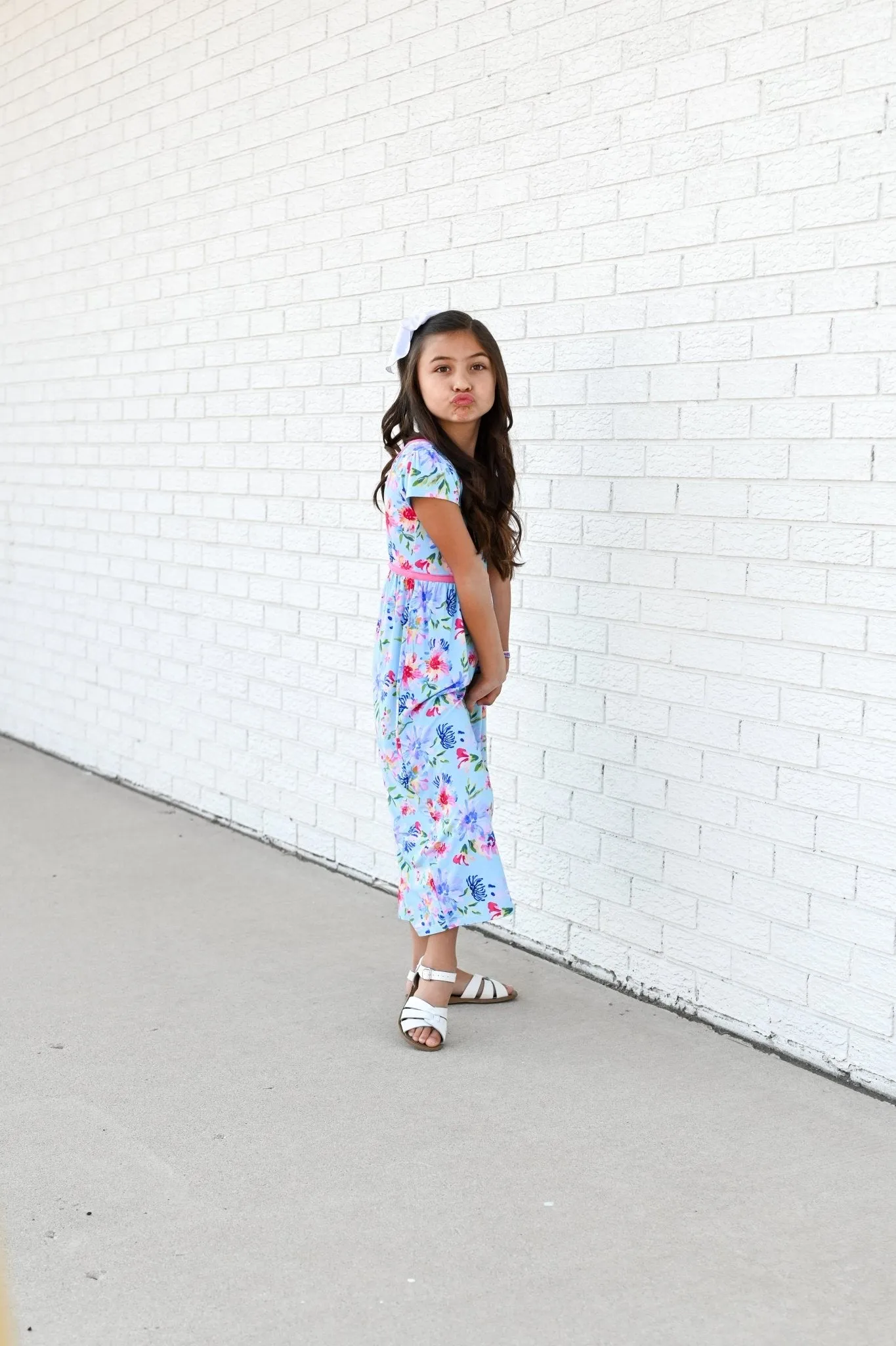Wide Leg Romper in Tropical Floral